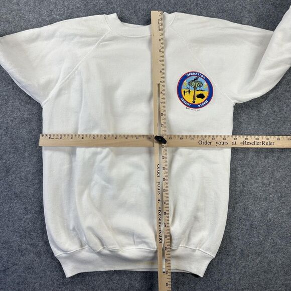 Vintage Operation Desert Storm Americans United Hanes Sweatshirt Mens Medium 90s - Picture 7 of 12